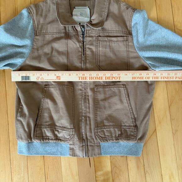 Anthropologie Hei Hei Excursion Bomber Jacket Women's L Coat Utility Collared - Picture 7 of 11